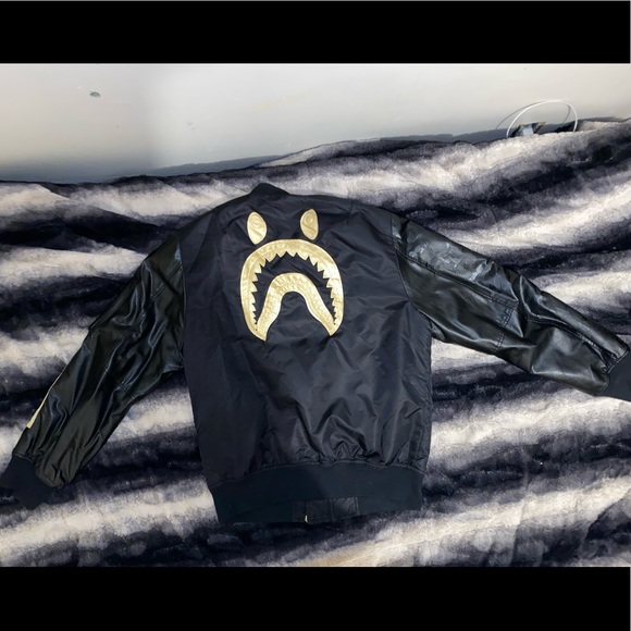Bape X Chris Brown Collab bomber jacket - Picture 3 of 10